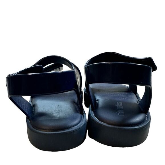 EUC Mini Melissa Girls Toddler Navy Blue Sandal - Size 9 - Picture 3 of 7